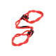 Красные верёвочные оковы на ноги (красный)