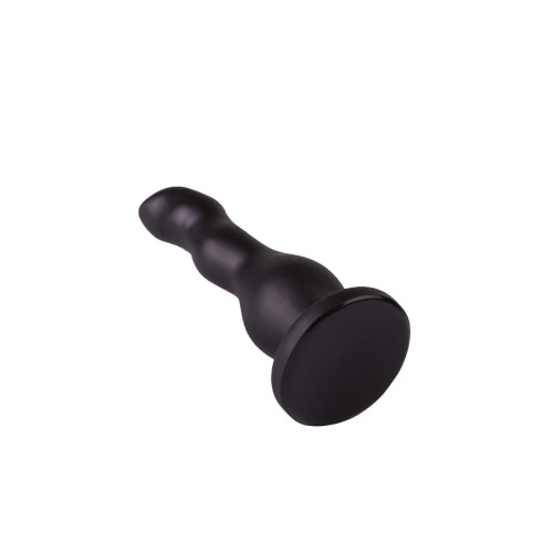Чёрный анальный стимулятор для массажа простаты - 13,5 см. (черный)