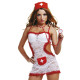 Костюм соблазнительной медсестры (белый с красным|S-M)