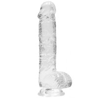 Прозрачный фаллоимитатор Realrock Crystal Clear 6 inch - 17 см. (прозрачный)