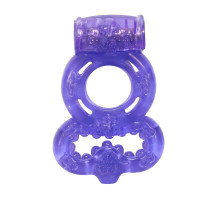 Фиолетовое эрекционное кольцо Rings Treadle с подхватом (фиолетовый)