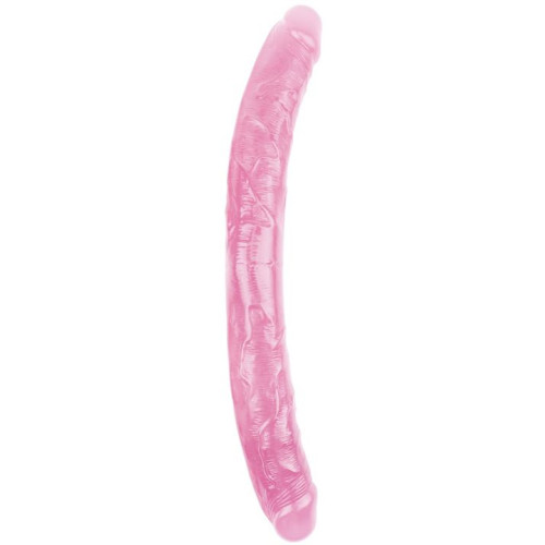 Розовый двусторонний фаллоимитатор - 46 см. (розовый)