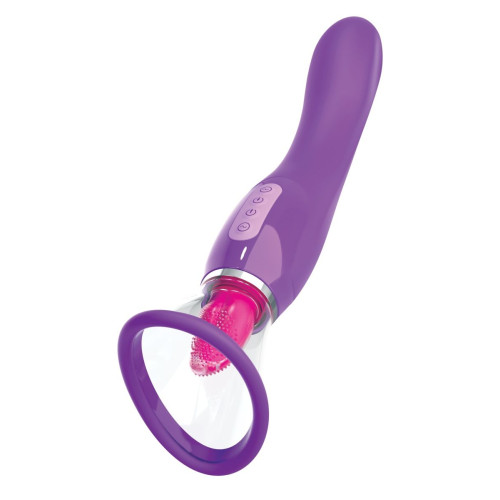 Фиолетовый вакуумный клиторальный стимулятор Her Ultimate Pleasure (фиолетовый)