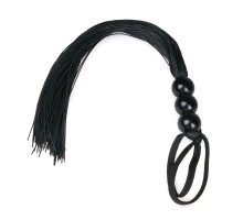 Черная силиконовая плеть Silicone Whip - 32 см. (черный)