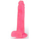 Розовый фаллоимитатор-реалистик на присоске - 16,5 см. (розовый)