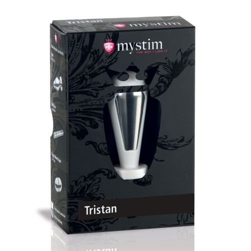 Анально-вагинальный электростимулятор Tristan (белый с серебристым)