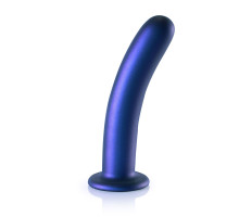 Синий фаллоимитатор Smooth G-Spot - 17,7 см. (синий)