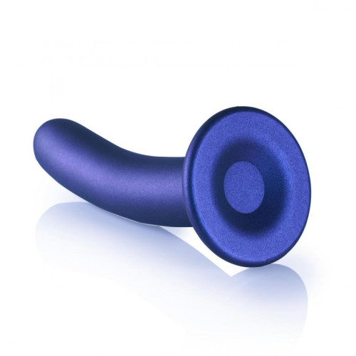 Синий фаллоимитатор Smooth G-Spot - 17,7 см. (синий)