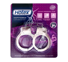 Серебристые металлические наручники Hotex (серебристый)