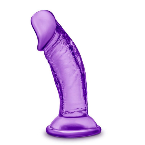 Фиолетовый фаллоимитатор на присоске SWEET N SMALL 4INCH DILDO - 11,4 см. (фиолетовый)