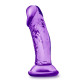 Фиолетовый фаллоимитатор на присоске SWEET N SMALL 4INCH DILDO - 11,4 см. (фиолетовый)