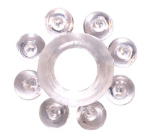 Прозрачное эрекционное кольцо Rings Bubbles (прозрачный)