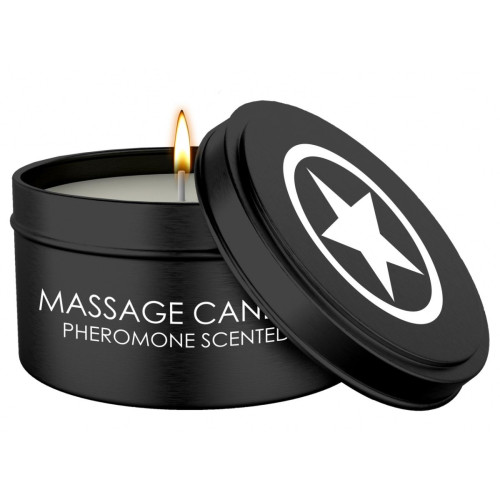 Массажная свеча с феромонами Massage Candle Pheromone Scented (черный)