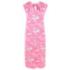 Очаровательное короткое домашнее платье с бантиком (розовый|M)
