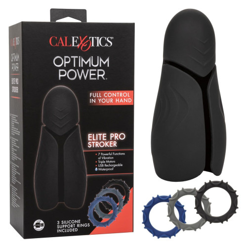Высокотехнологичный мастурбатор Optimum Power Elite Pro Stroker (черный)
