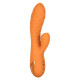Оранжевый вибромассажер-кролик Newport Beach Babe с пульсирующим воздействием - 21,5 см. (оранжевый)