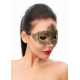 Золотистая женская карнавальная маска (золотистый)