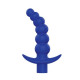 Синяя вибрирующая анальная елочка Sweet Toys - 10,8 см. (синий)