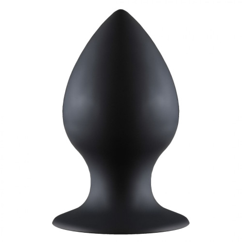 Чёрная анальная пробка Thick Anal Plug Large - 11,5 см. (черный)