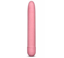 Розовый биоразлагаемый вибратор Eco - 17,8 см. (розовый)