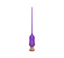 Фиолетовый тонкий стимулятор Nipple Vibrator - 23 см. (фиолетовый)