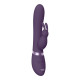 Фиолетовый вибромассажер-кролик Taka - 21,3 см. (фиолетовый)
