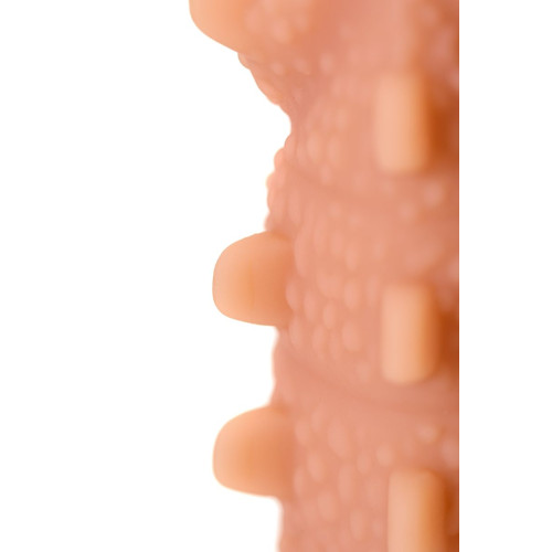 Насадка на фаллос с шипами и продолговатыми бугорками Extreme Sleeve 004 S-size - 12,7 см. (телесный)