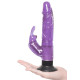 Фиолетовый вибратор-кролик с присоской Deluxe Bunny - 21 см. (фиолетовый)