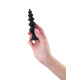 Черная анальная ёлочка Indi - 11,5 см. (черный)