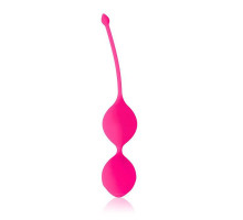Розовые вагинальные шарики Cosmo с хвостиком (розовый)