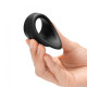 Черное эрекционное кольцо Mojo Molto (черный)