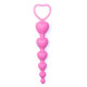 Розовая анальная цепочка-елочка «Оки-Чпоки» - 18,5 см. (розовый)