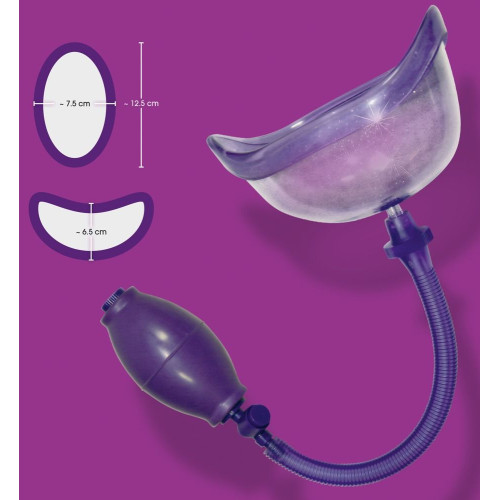 Фиолетовая вакуумная помпа Bad Kitty Vagina Sucker (фиолетовый)