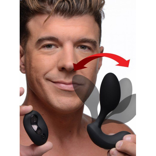 Черный стимулятор простаты 10X P-Flexer Prostate Stimulating Anal Butt Plug - 13,7 см. (черный)