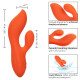 Оранжевый вибратор-кролик Liquid Silicone Dual Teaser (оранжевый)