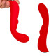 Красный вибромассажер 6  Silicone G-Spot Fun - 19,1 см. (красный)