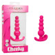 Розовая анальная елочка для ношения Cheeky X-5 Beads - 10,75 см. (розовый)