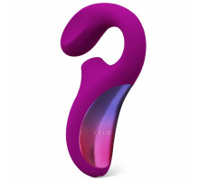Фиолетовый вакуумный стимулятор ENIGMA с отростком (фиолетовый)