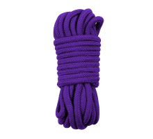 Фиолетовая верёвка для любовных игр - 10 м. (фиолетовый)