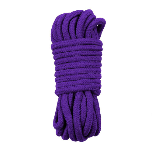 Фиолетовая верёвка для любовных игр - 10 м. (фиолетовый)