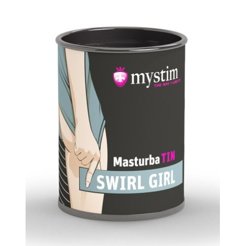 Компактный мастурбатор MasturbaTIN Swirl Girl (белый)