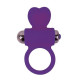 Фиолетовое эрекционное виброкольцо с сердечком (фиолетовый)