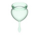 Набор зеленых менструальных чаш Feel good Menstrual Cup (зеленый)