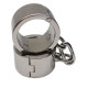 Серебристые металлические гладкие наручники (серебристый)