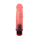 Розовый вибромассажер в виде фаллоса с венками - 18,5 см. (розовый)