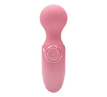 Нежно-розовый мини-вибратор с шаровидной головкой Mini Stick (нежно-розовый)