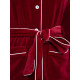 Роскошный домашний костюм из велюра (бордовый|M)