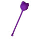 Фиолетовый силиконовый вагинальный шарик A-Toys с ушками (фиолетовый)