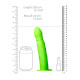 Зеленый страпон-фаллопротез со спиралевидной фактурой - 20,6 см. (зеленый)