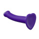 Фиолетовый фаллоимитатор-насадка Strap-On-Me Dildo Dual Density size M - 18 см. (фиолетовый)